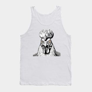 Angry Face Rooster Tank Top